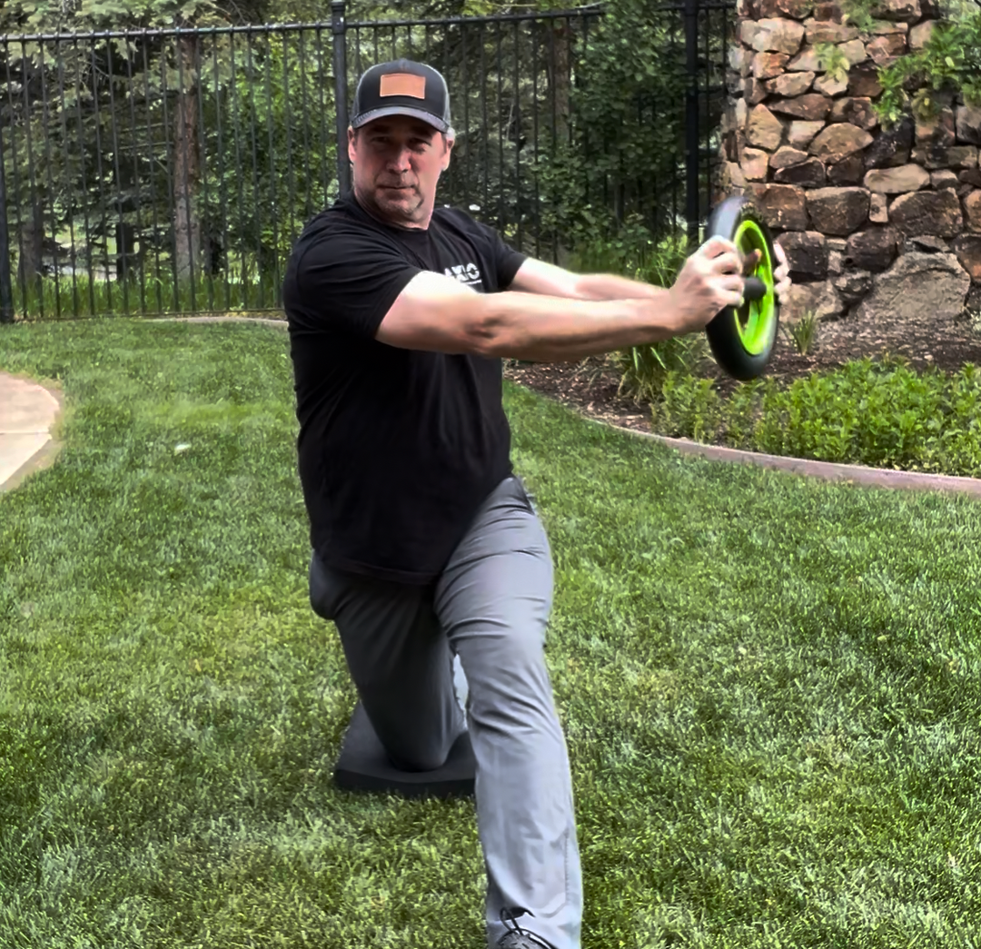 Driver Torso Turns - 1/2 Kneeling with Hamstring Bias