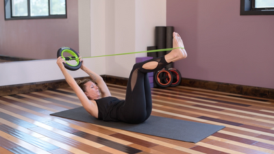 Hundred – Arm Extension Flexion with Band
