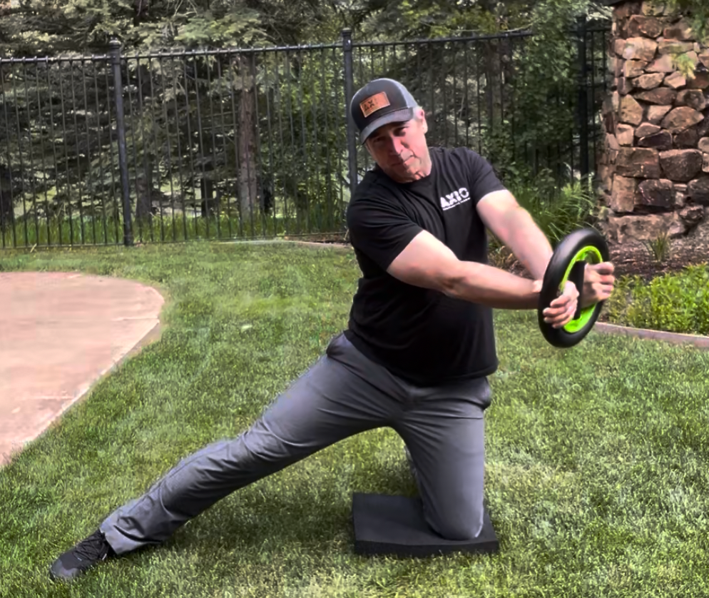 Cross-Grip Torso Turns (2) - Split Kneeling