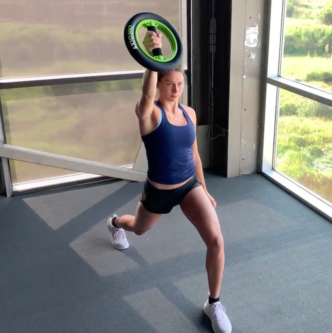 Split Stance Scaption Raises